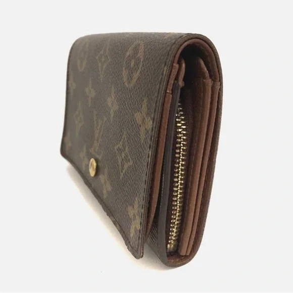 Authentic Louis Vuitton Monogram Porte Monnaie Billets Tresor Billfold Wallet - Picture 4 of 9